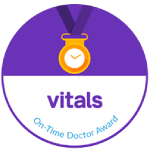 On-Time Doctor Award by Vitals